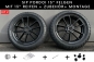 Preview: SIP PORDOI 13 Zoll Felgen KIT schwarz matt mit Michelin City Grip2 130+140